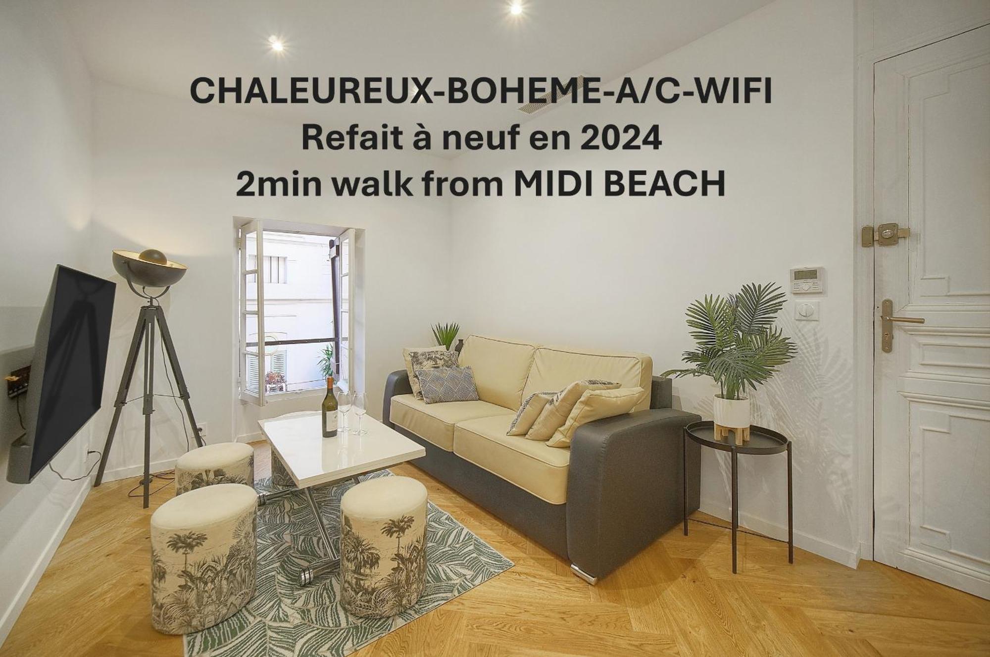 Charmant 2 Pieces Proche Plage Du Midi A1B266 Канны Экстерьер фото